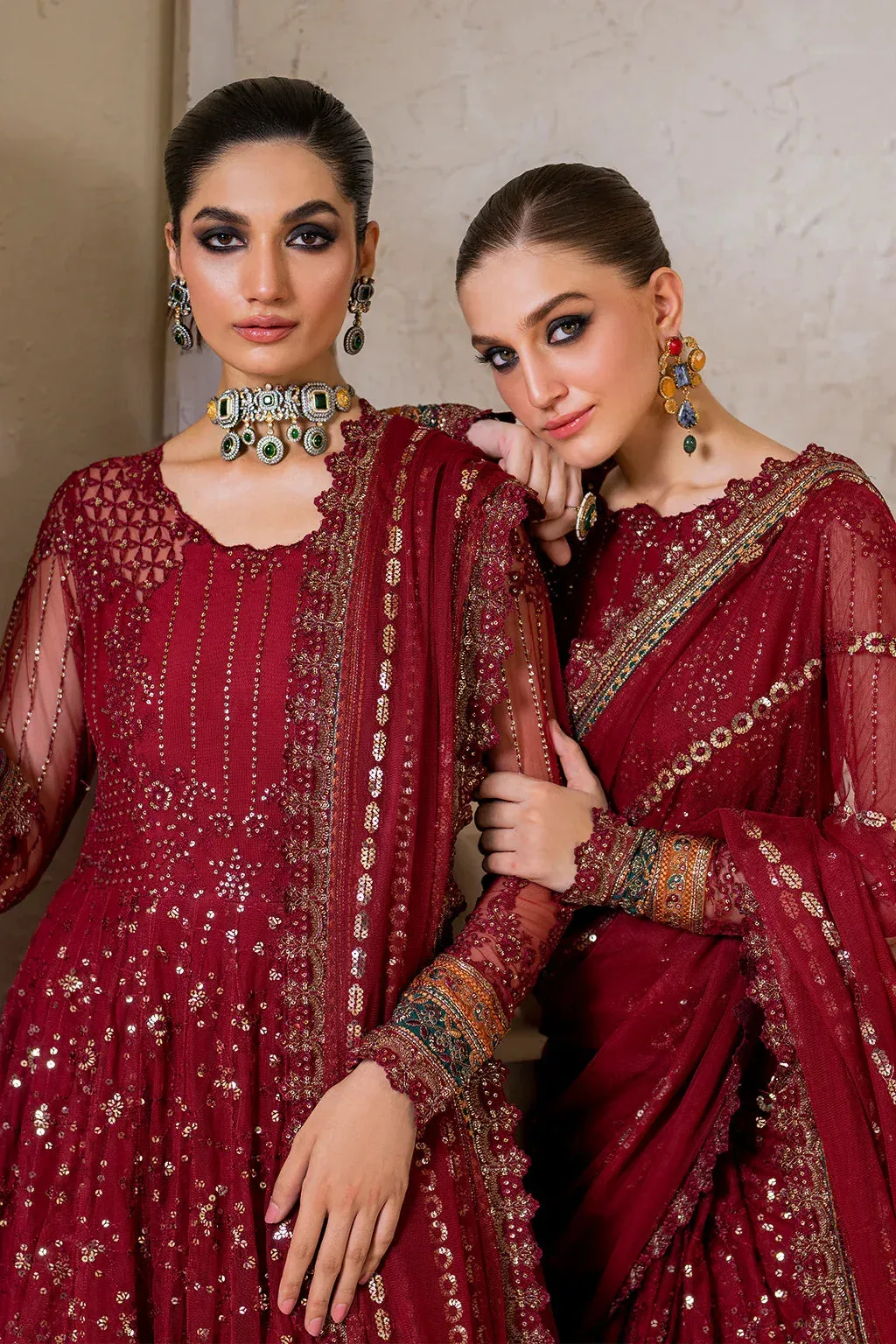 Iznik Chinnon Chiffon Maroon Raw Silk – view 11 – Poshaq