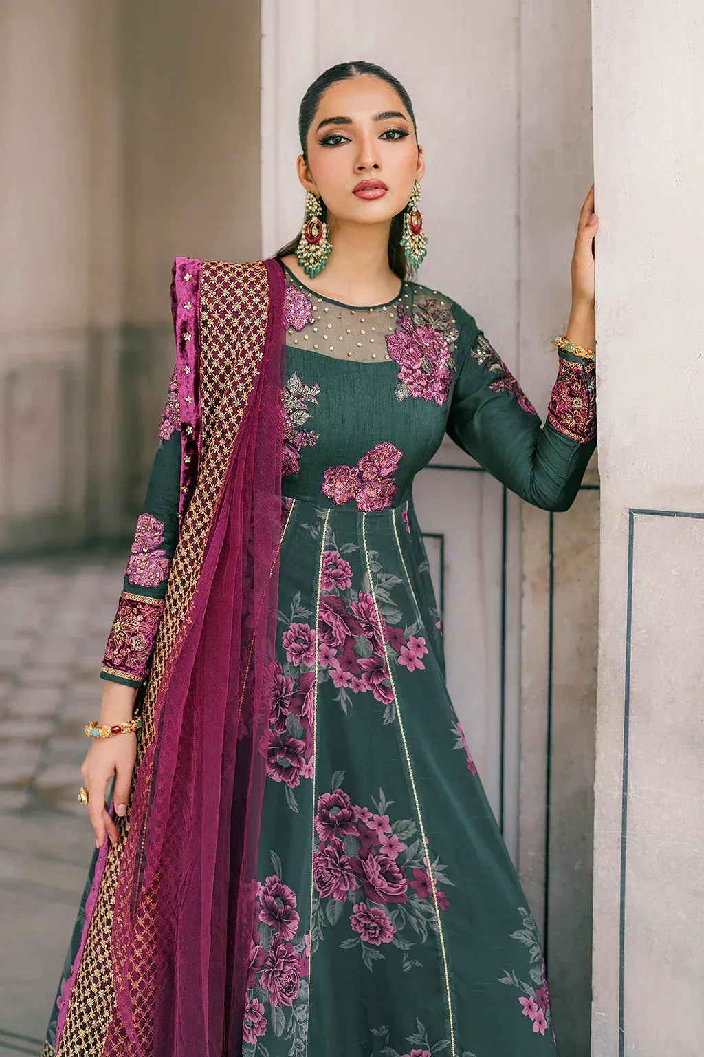 Iznik Formal Wear Raw Silk – view 3 – Poshaq