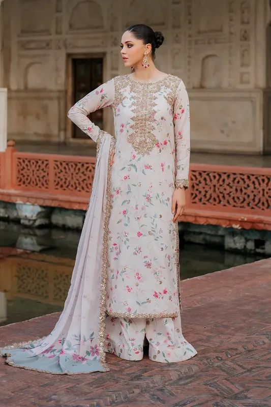 Iznik Formal Wear Raw Silk – view 1 – Poshaq