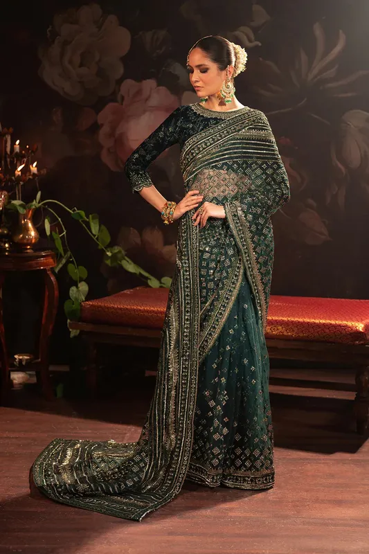 Iznik Exclusive Velvet Organza – view 1 – Poshaq