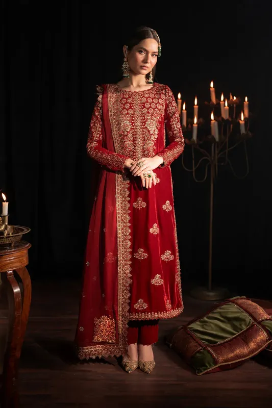 Iznik Exclusive Velvet Organza – view 1 – Poshaq