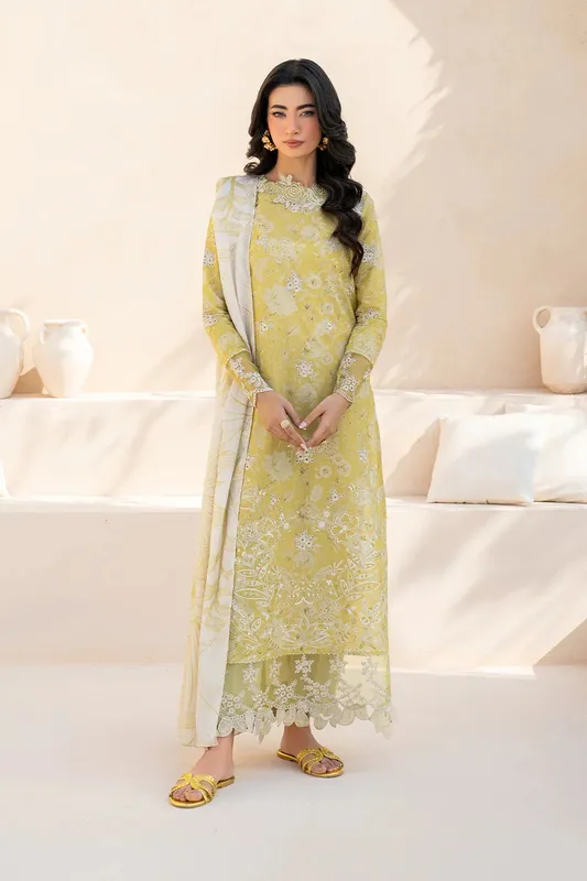 Iznik Festive Lawn 25 Organza – view 1 – Poshaq