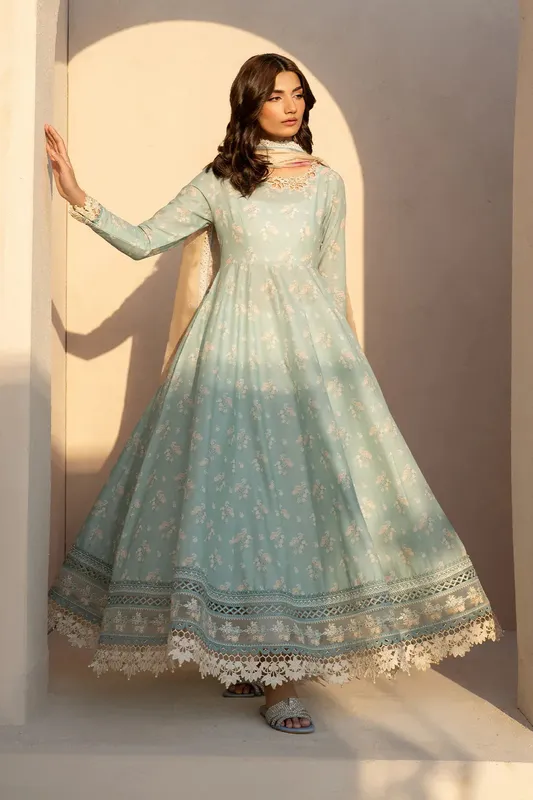 Iznik Festive Lawn 25 Organza – view 1 – Poshaq