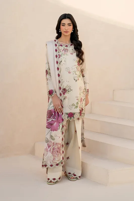 Iznik Festive Lawn 25 Organza – view 1 – Poshaq