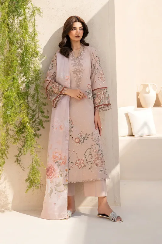 Iznik Festive Lawn 25 Organza – view 1 – Poshaq