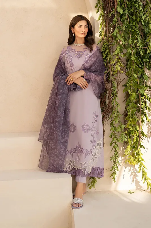 Iznik Festive Lawn 25 Organza – view 1 – Poshaq
