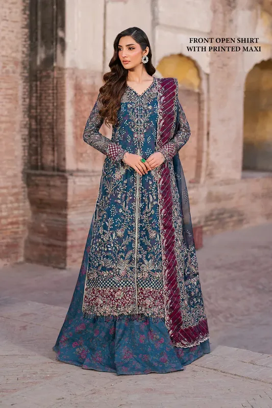 Iznik Luxury Chiffon Organza – view 1 – Poshaq