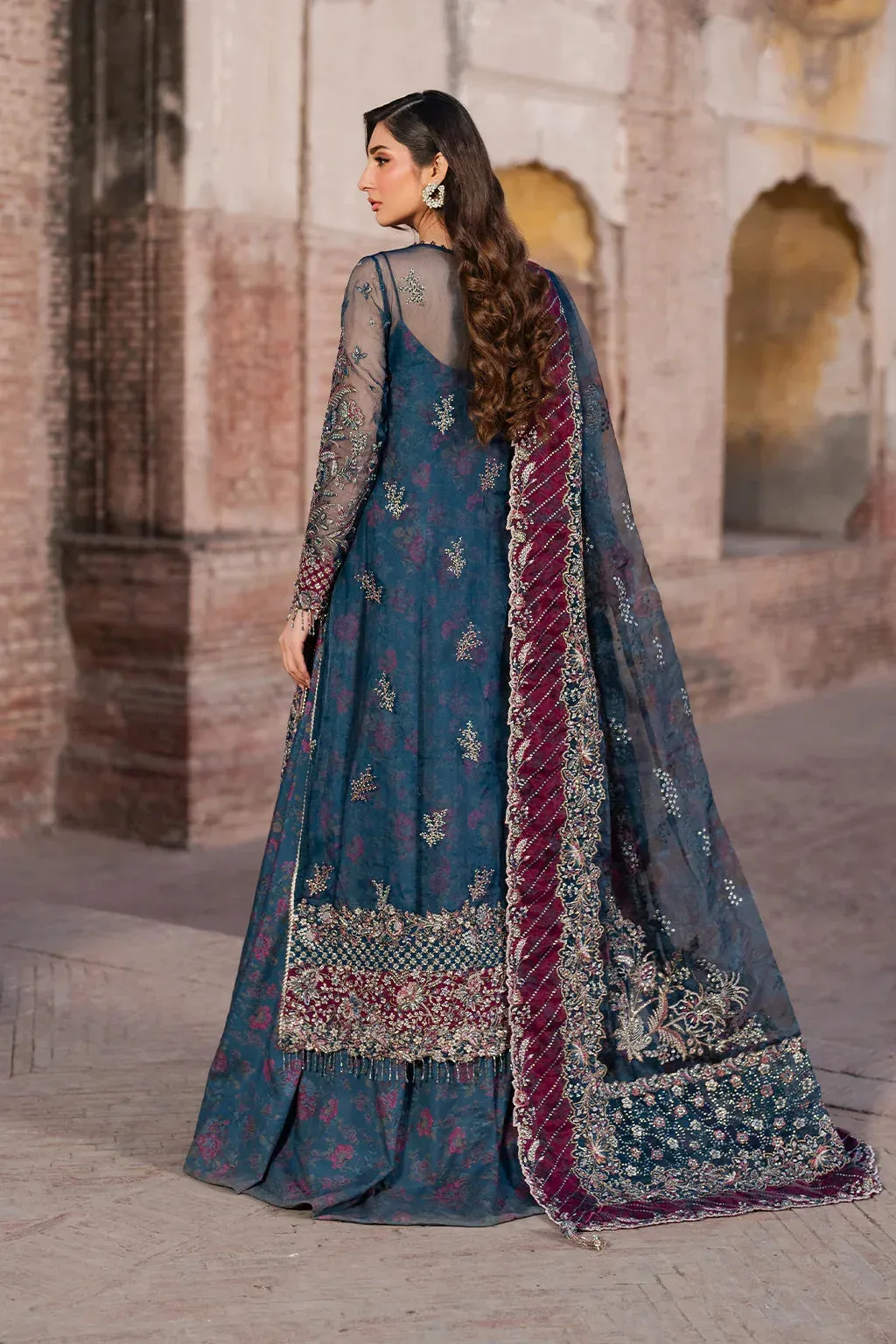 Iznik Luxury Chiffon Organza – view 2 – Poshaq