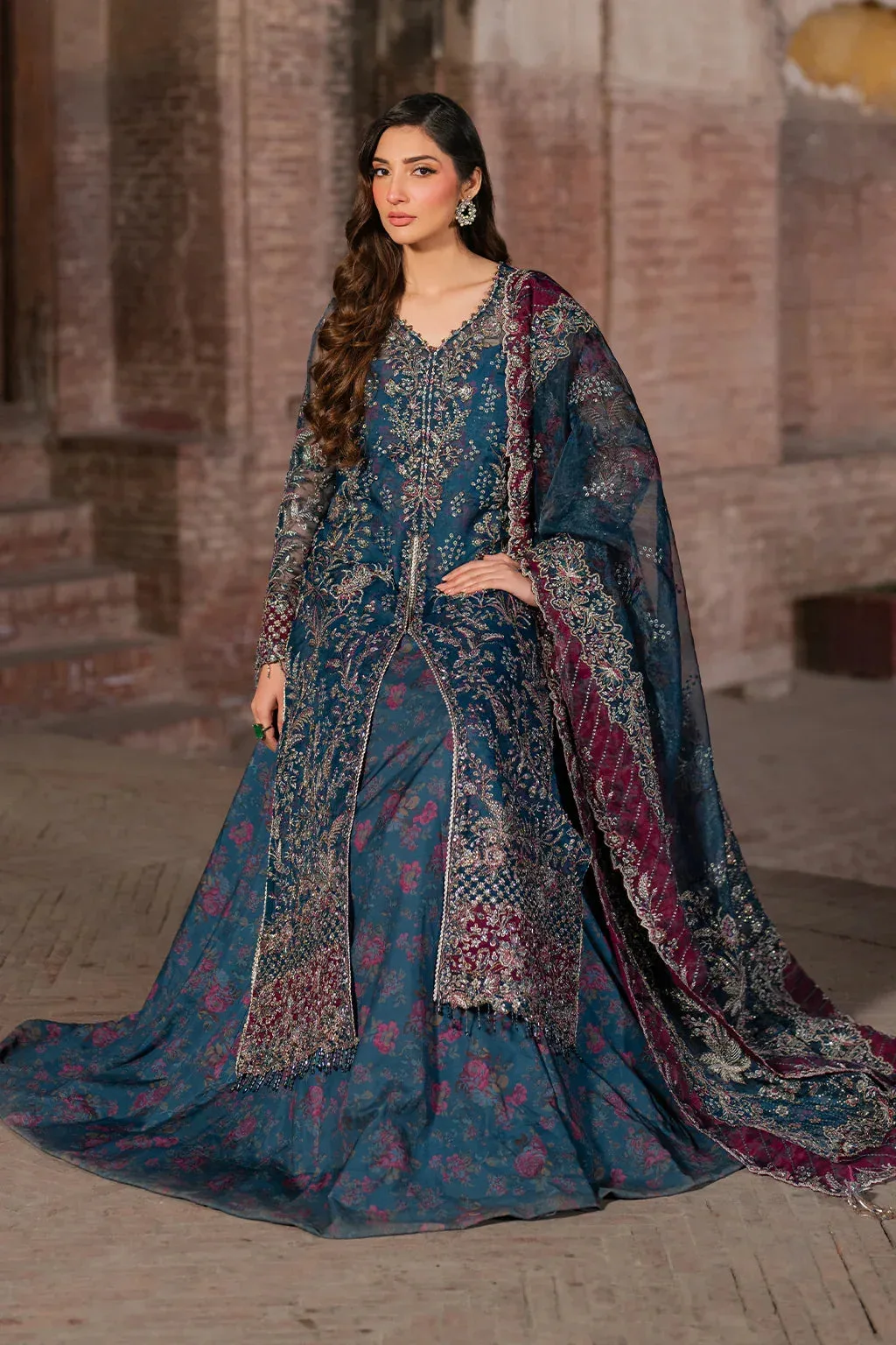 Iznik Luxury Chiffon Organza – view 7 – Poshaq