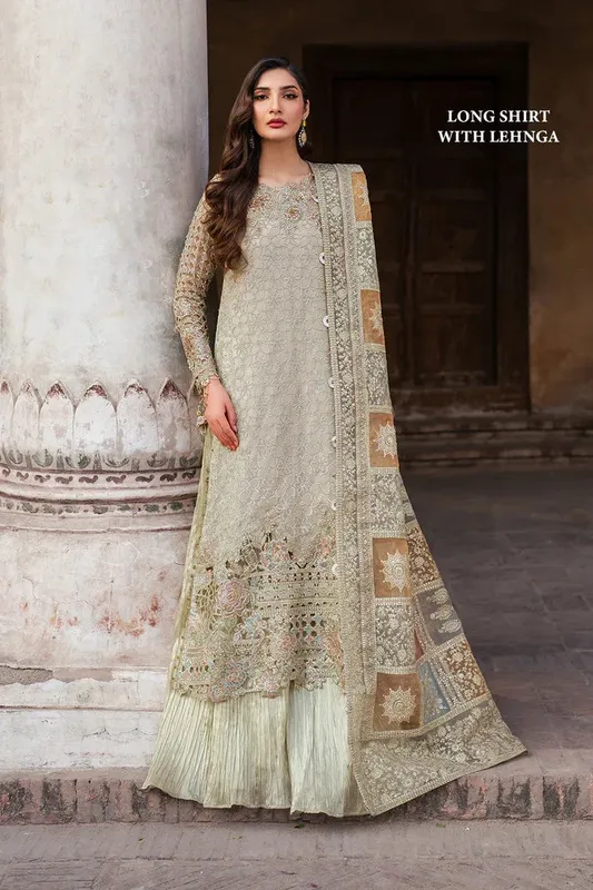 Iznik Luxury Chiffon Organza – view 1 – Poshaq