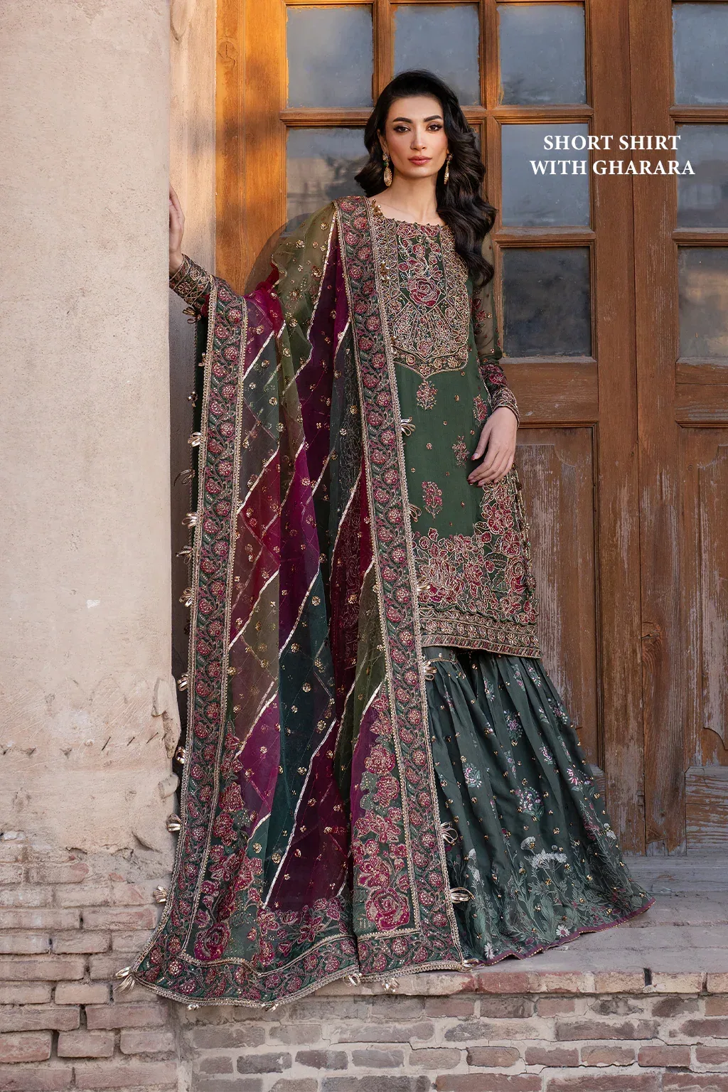 Iznik Luxury Chiffon Organza – view 3 – Poshaq