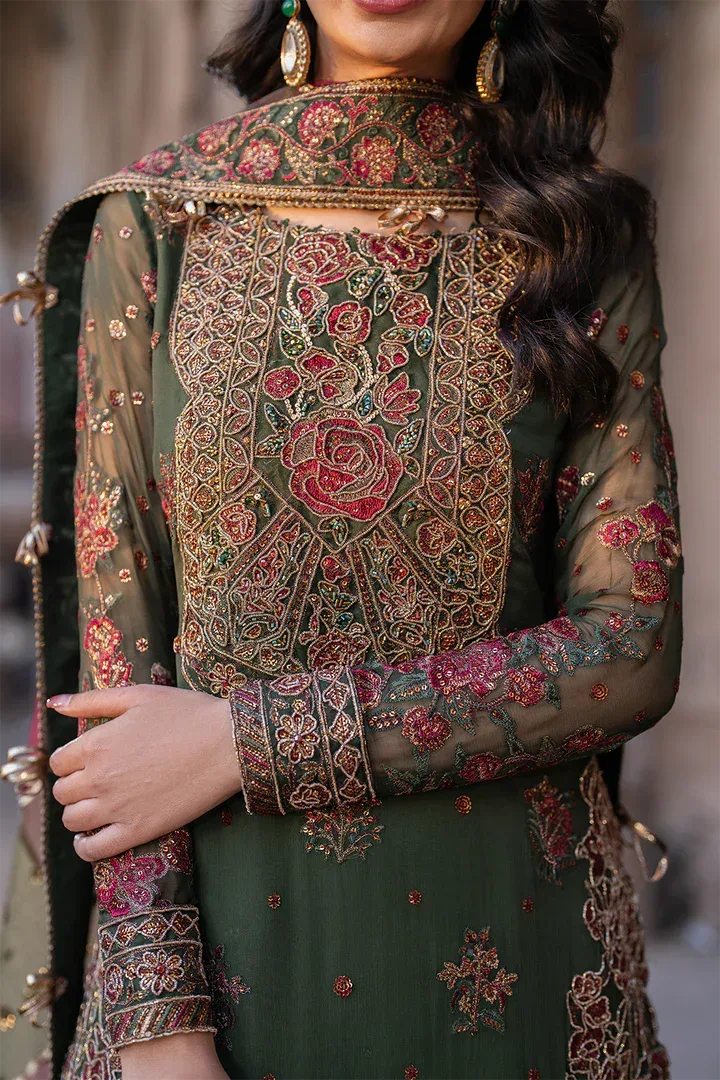 Iznik Luxury Chiffon Organza – view 6 – Poshaq