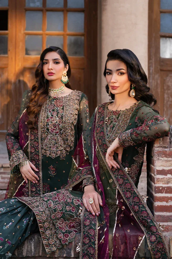 Iznik Luxury Chiffon Organza – view 8 – Poshaq