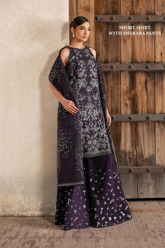 Iznik Luxury Chiffon Organza – view 1 – Poshaq