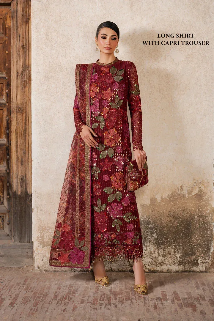 Iznik Luxury Chiffon Organza – view 1 – Poshaq