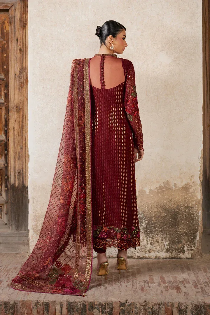 Iznik Luxury Chiffon Organza – view 2 – Poshaq