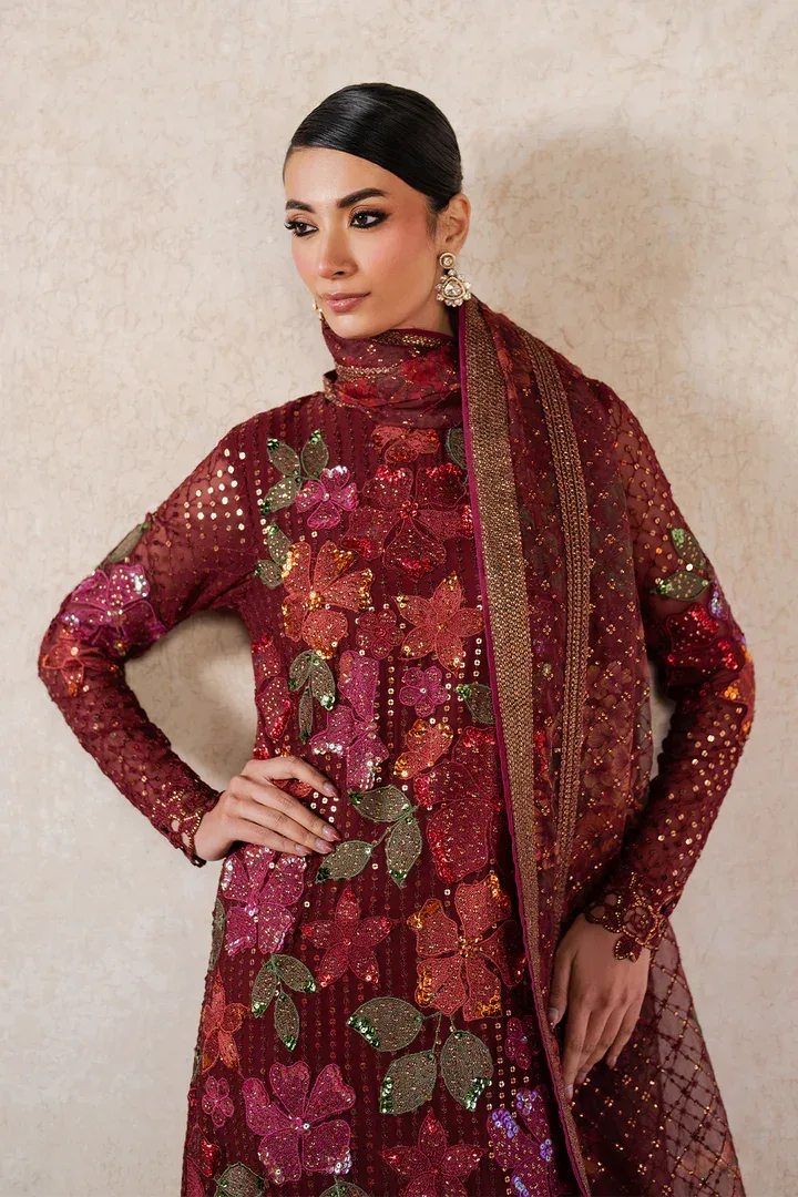 Iznik Luxury Chiffon Organza – view 6 – Poshaq