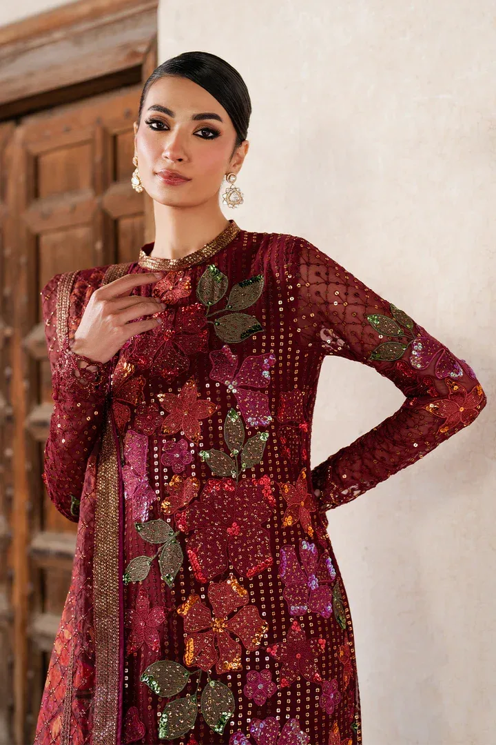 Iznik Luxury Chiffon Organza – view 7 – Poshaq