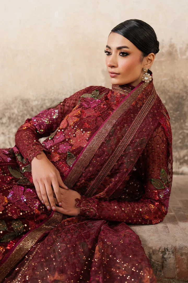 Iznik Luxury Chiffon Organza – view 9 – Poshaq