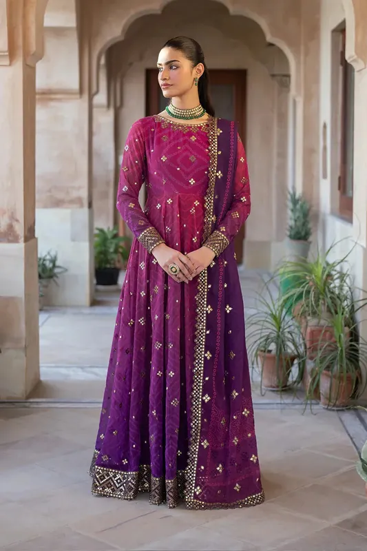 Iznik Bandhani Organza – view 1 – Poshaq