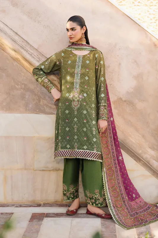 Iznik Bandhani Raw Silk – view 1 – Poshaq