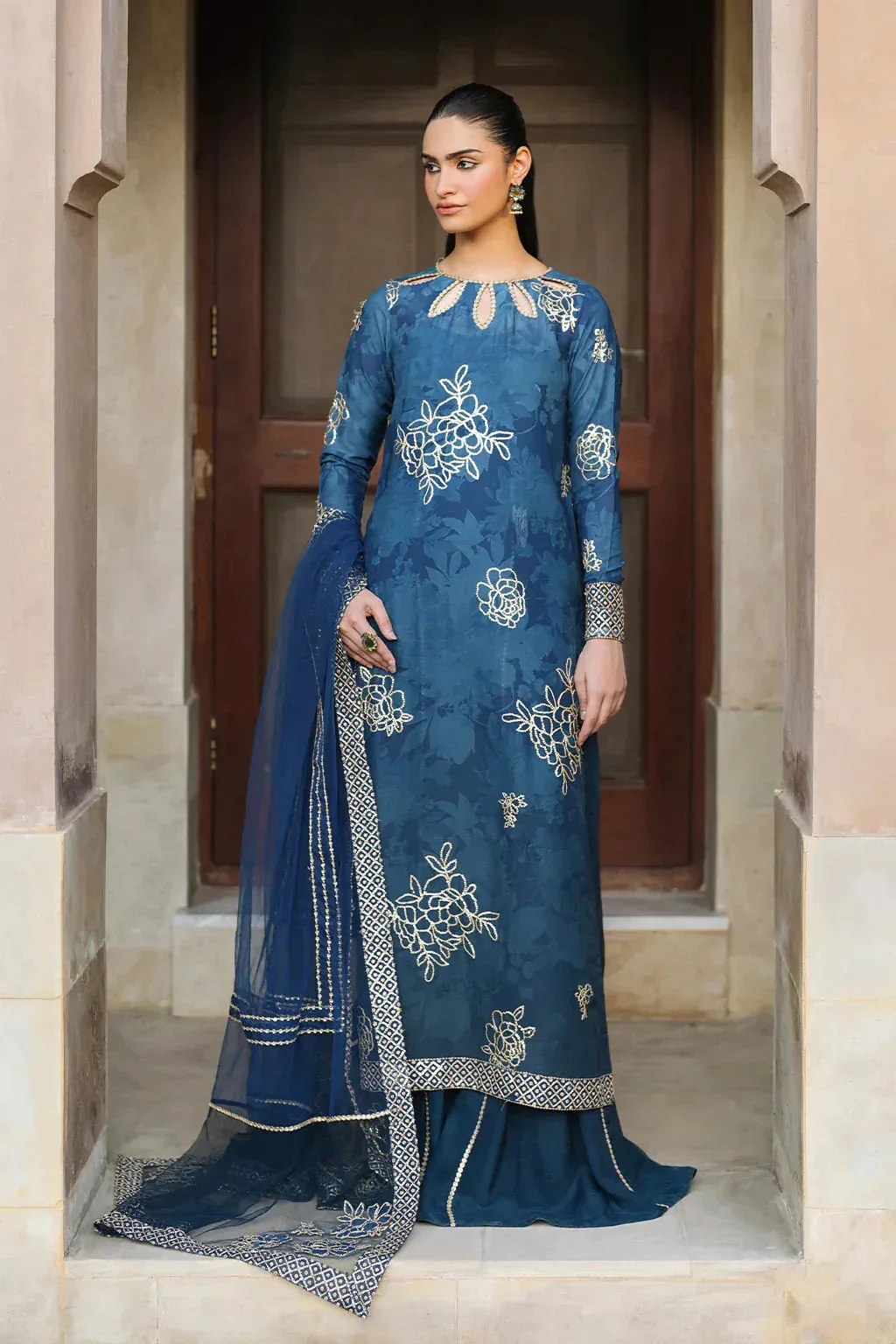 Iznik Bandhani Georgette – view 3 – Poshaq