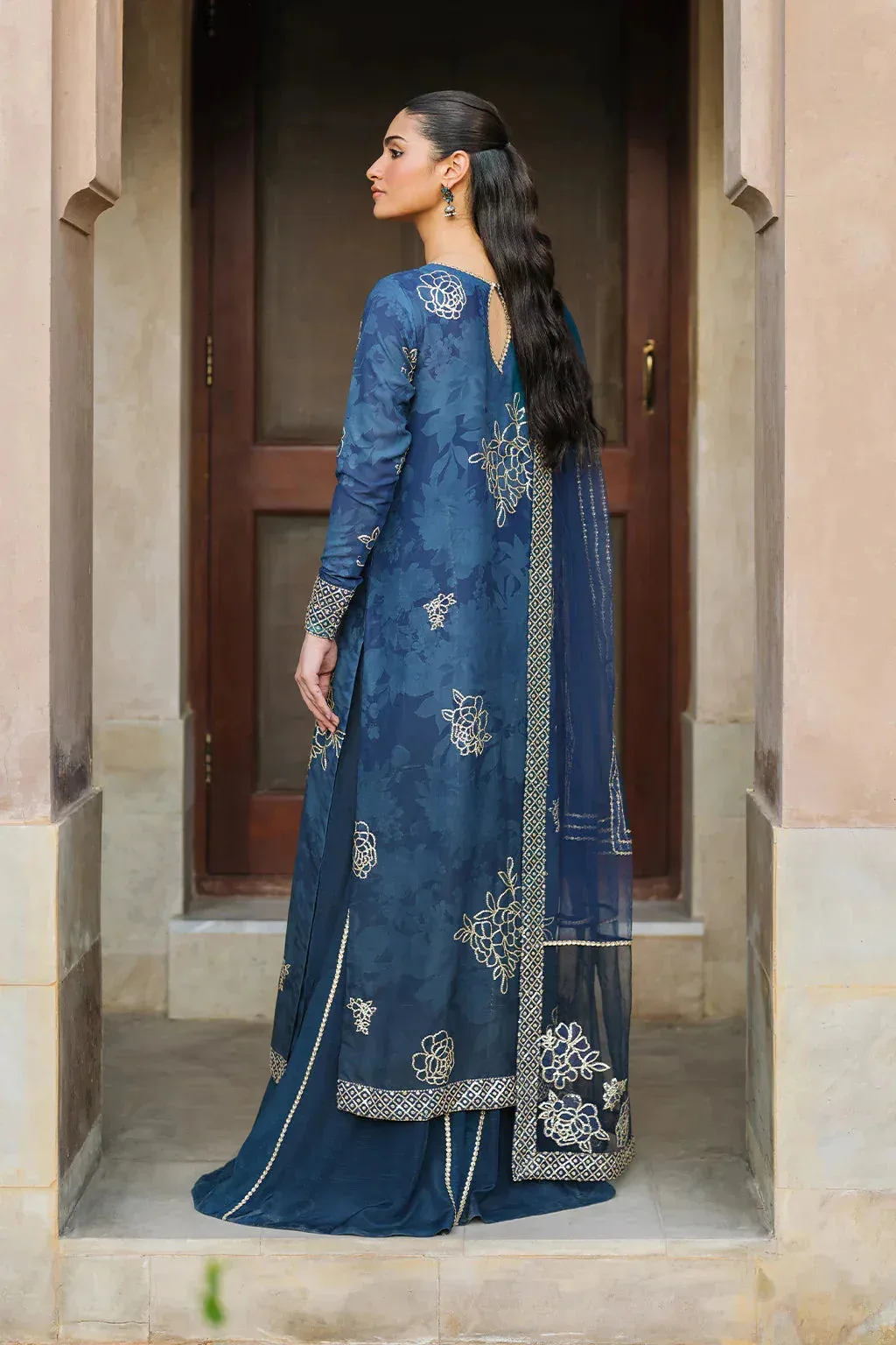 Iznik Bandhani Georgette – view 4 – Poshaq