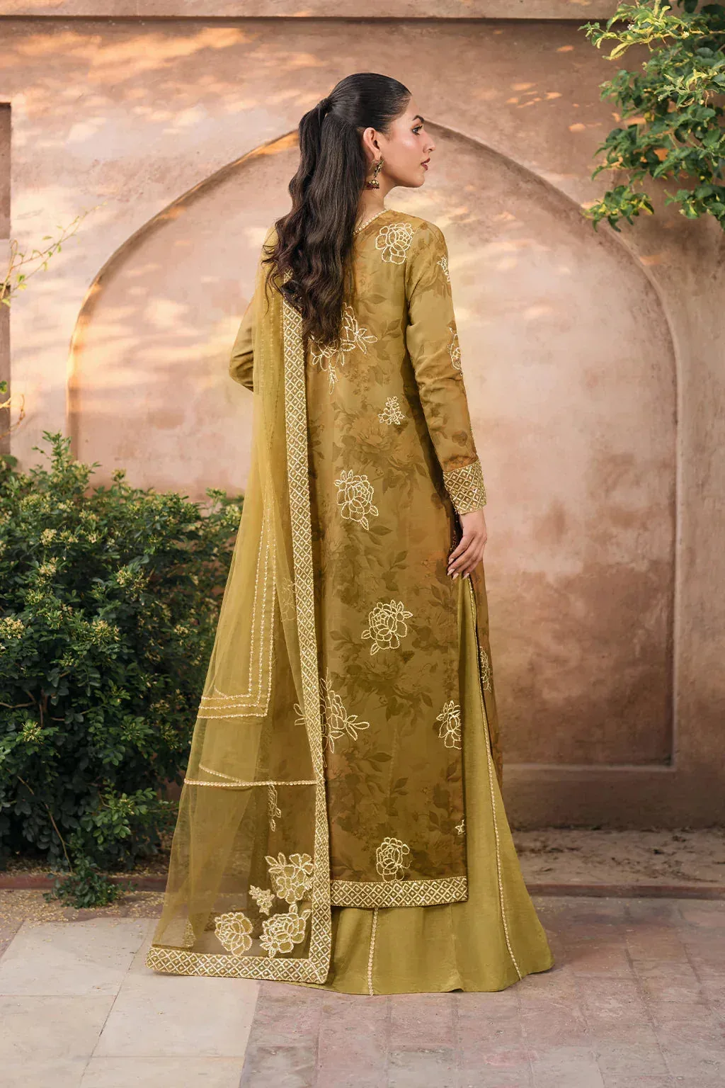 Iznik Bandhani Georgette – view 2 – Poshaq