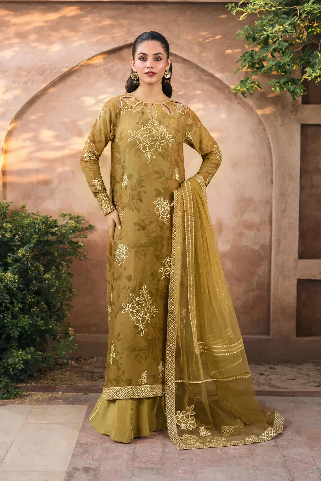 Iznik Bandhani Formals Georgette – view 1 – Poshaq