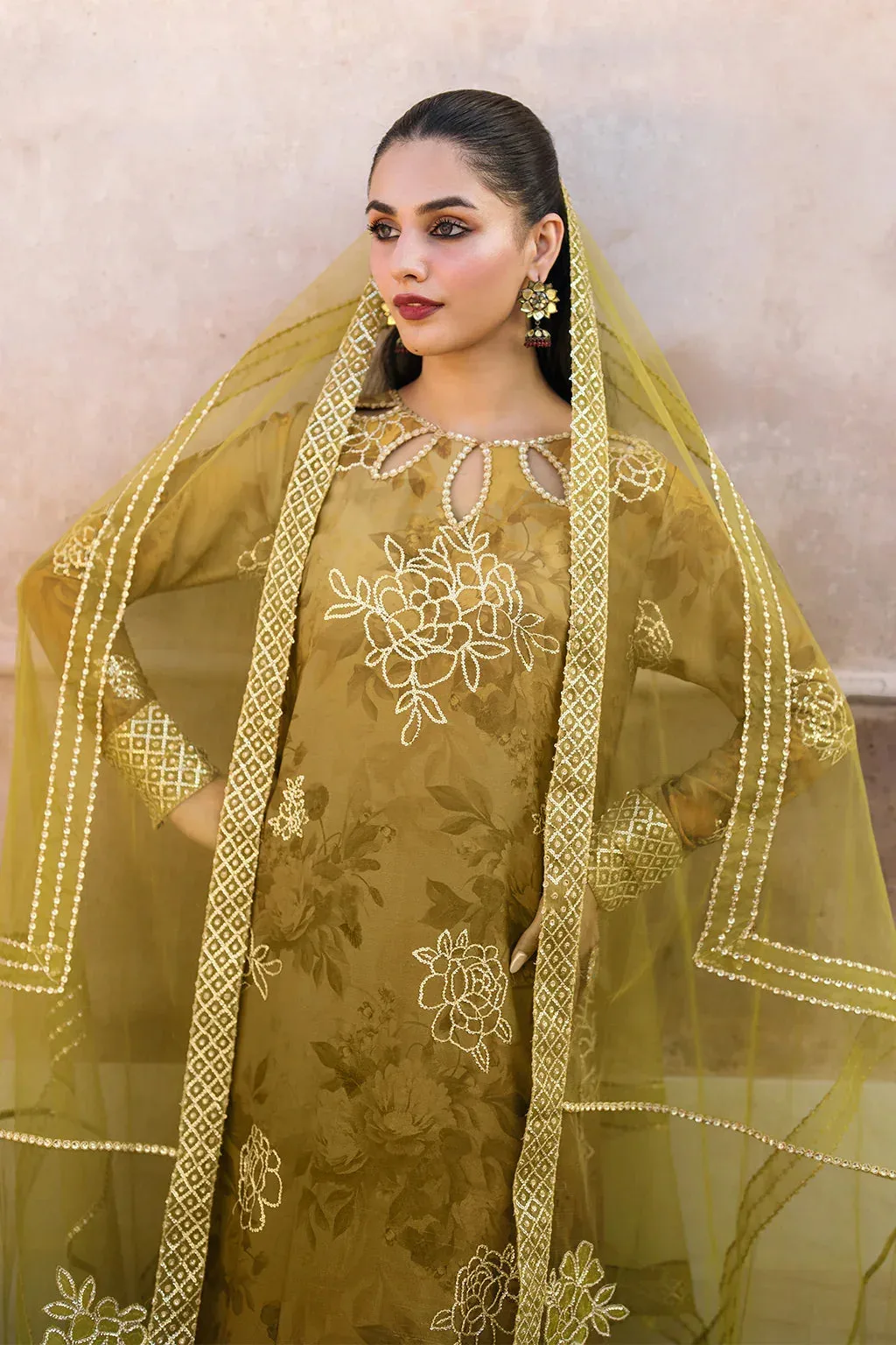 Iznik Bandhani Formals Georgette – view 4 – Poshaq
