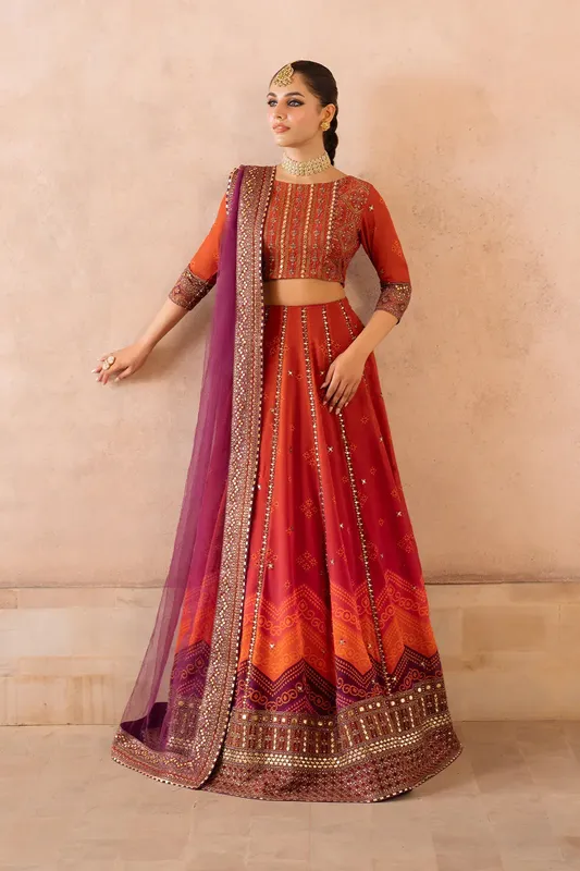 Iznik Bandhani Formals Organza – view 1 – Poshaq