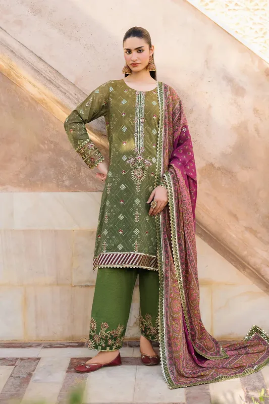 Iznik Bandhani Formals Organza – view 1 – Poshaq