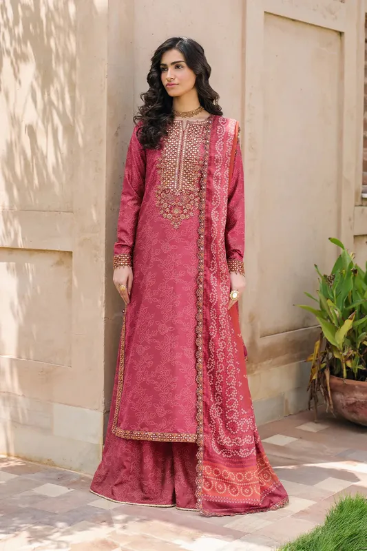 Iznik Bandhani Formals Raw Silk – view 1 – Poshaq