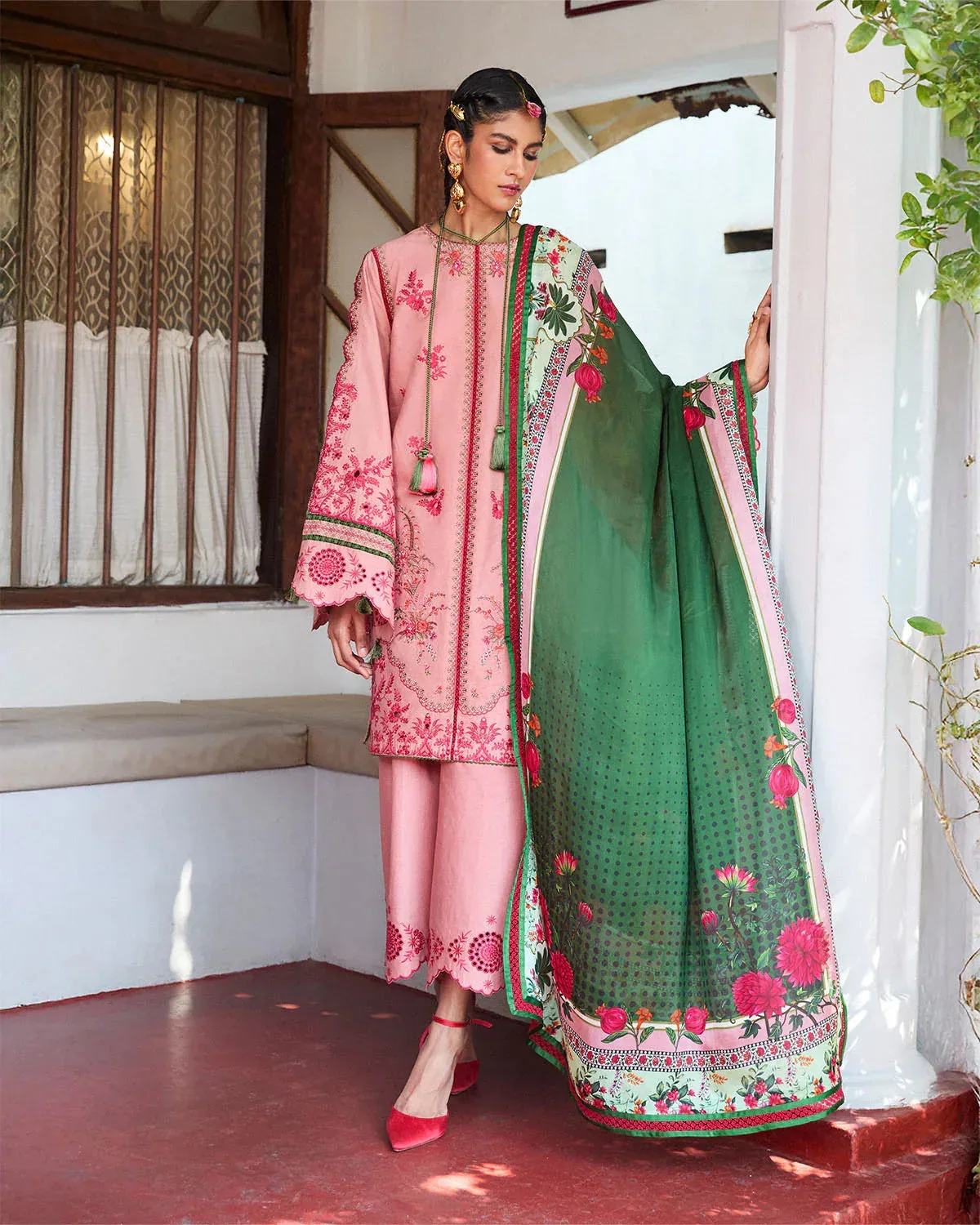 Jugnu SS 25 Pink Cotton – view 1 – Poshaq
