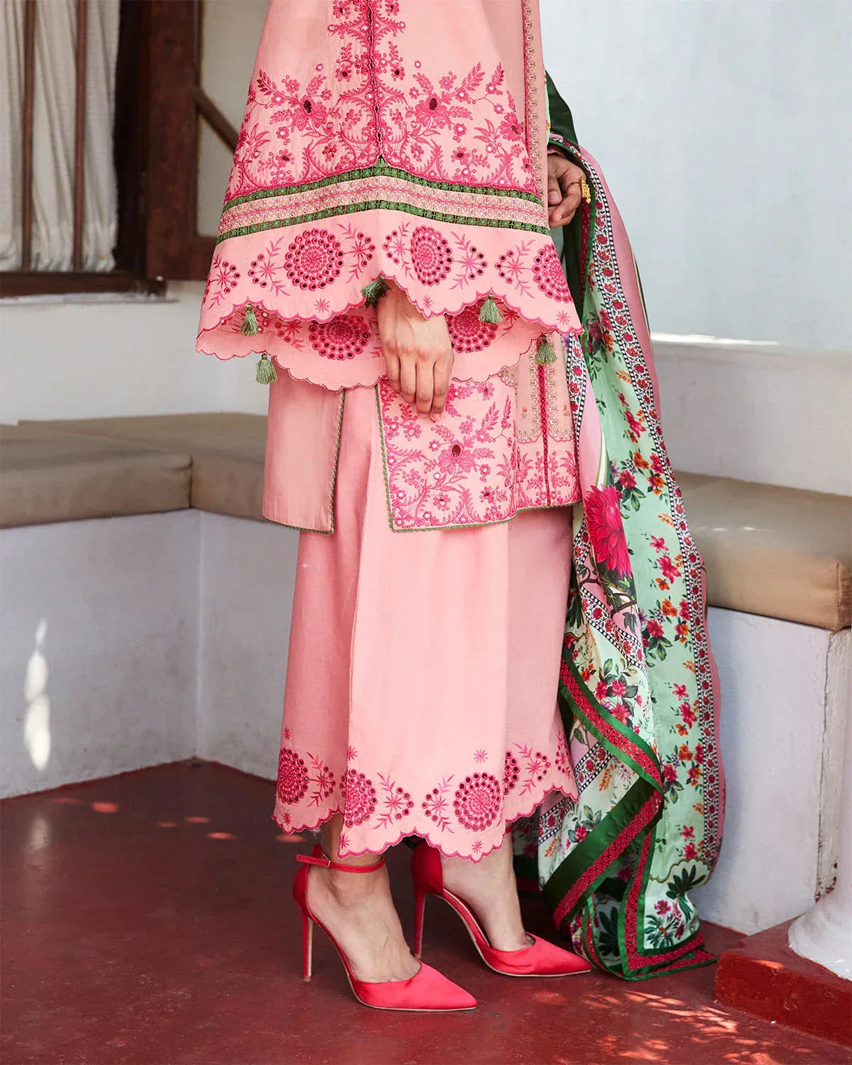 Jugnu SS 25 Pink Cotton – view 3 – Poshaq