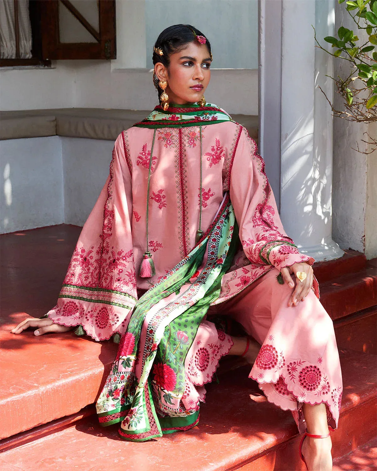 Jugnu SS 25 Pink Cotton – view 5 – Poshaq