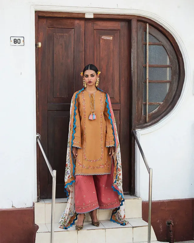 Jugnu SS 25 Rose gold Cotton – view 1 – Poshaq