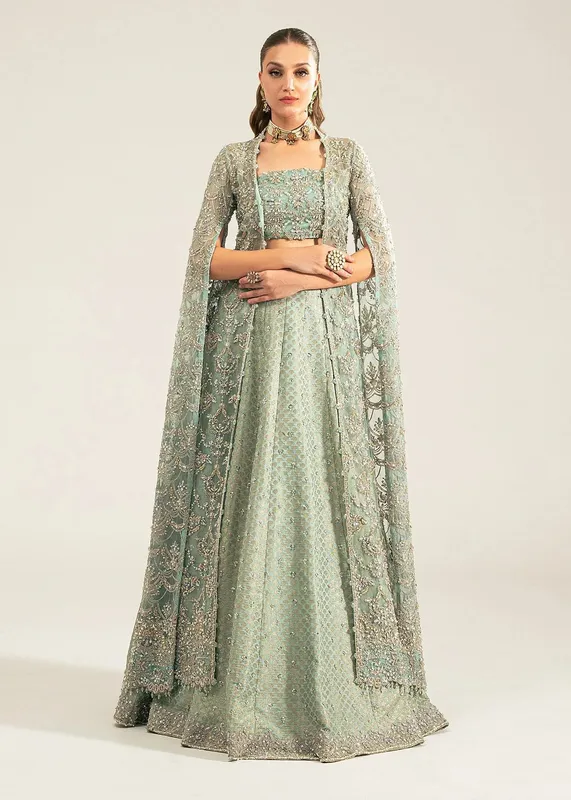 Kanwal Malik Silver Organza – view 1 – Poshaq