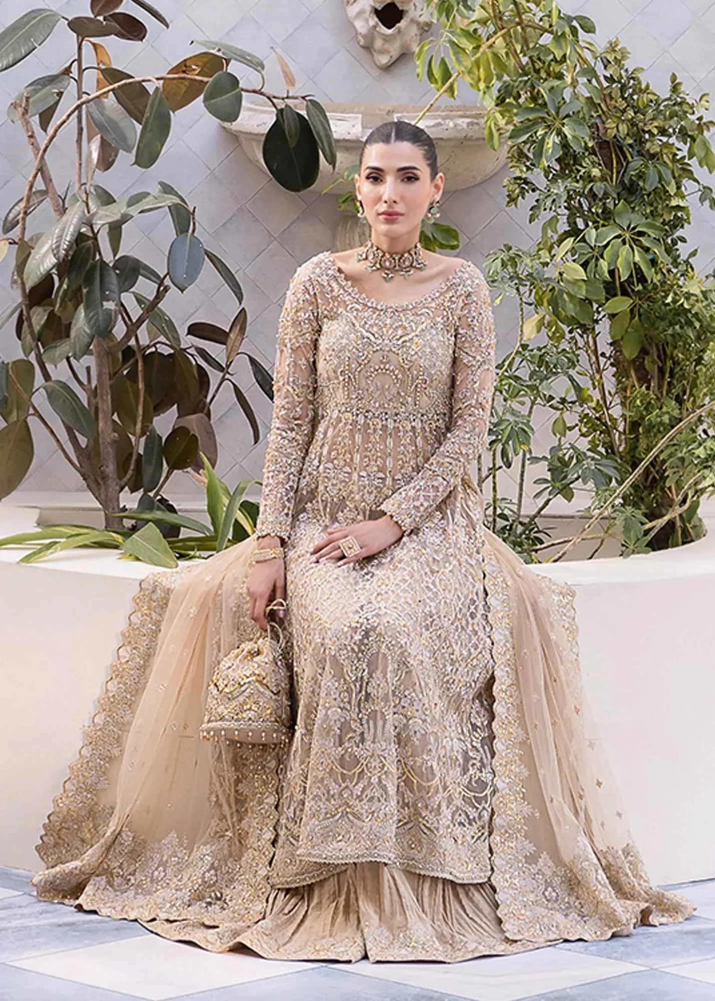 Kanwal Malik Nia Raw Silk – view 5 – Poshaq