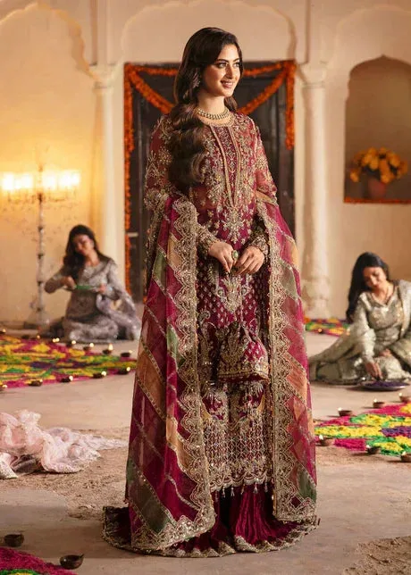 Kanwal Malik Pink Organza – view 1 – Poshaq