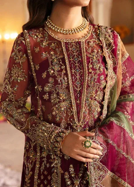 Kanwal Malik Pink Organza – view 3 – Poshaq