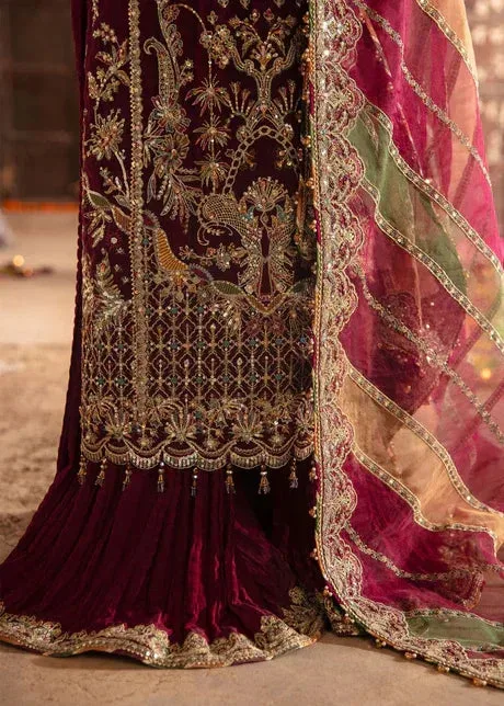 Kanwal Malik Pink Organza – view 4 – Poshaq