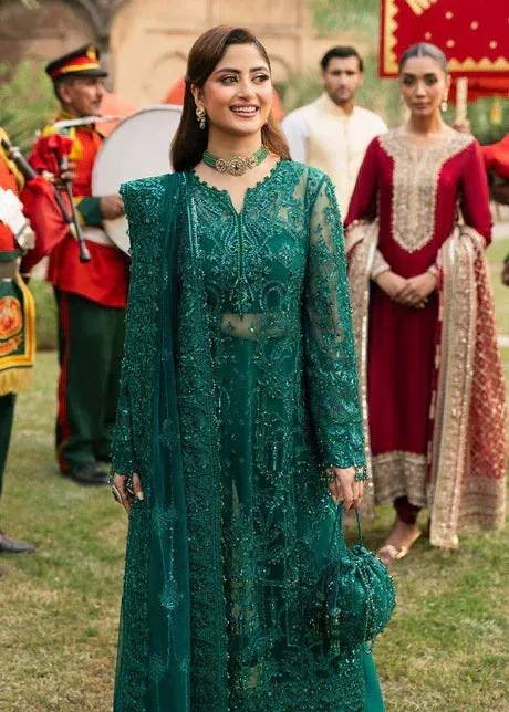 Kanwal Malik Green Organza – view 1 – Poshaq