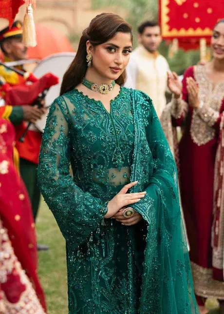 Kanwal Malik Green Organza – view 3 – Poshaq