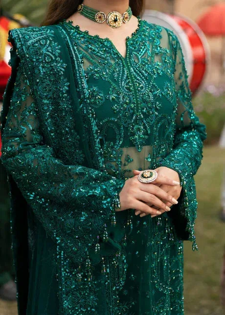 Kanwal Malik Green Organza – view 7 – Poshaq