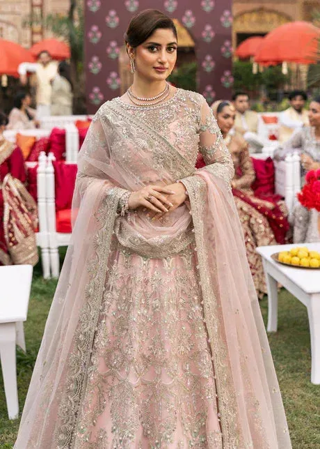 Kanwal Malik Pink Net – view 3 – Poshaq