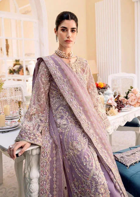 Kanwal Malik Lilac Raw Silk – view 6 – Poshaq