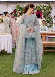Kanwal Malik Blue Organza – view 1 – Poshaq