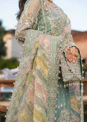 Kanwal Malik Blue Organza – view 8 – Poshaq