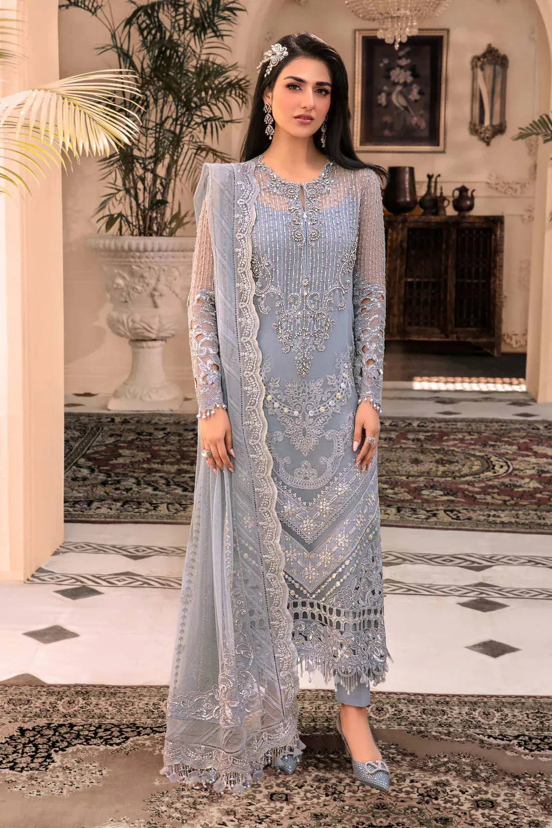 Maria B Raw Silk – view 3 – Poshaq